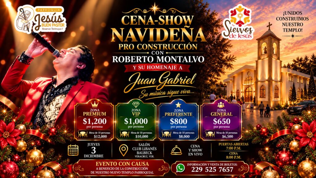CENA SHOW NAVIDEÑA PRO-CONSTRUCCIÓN