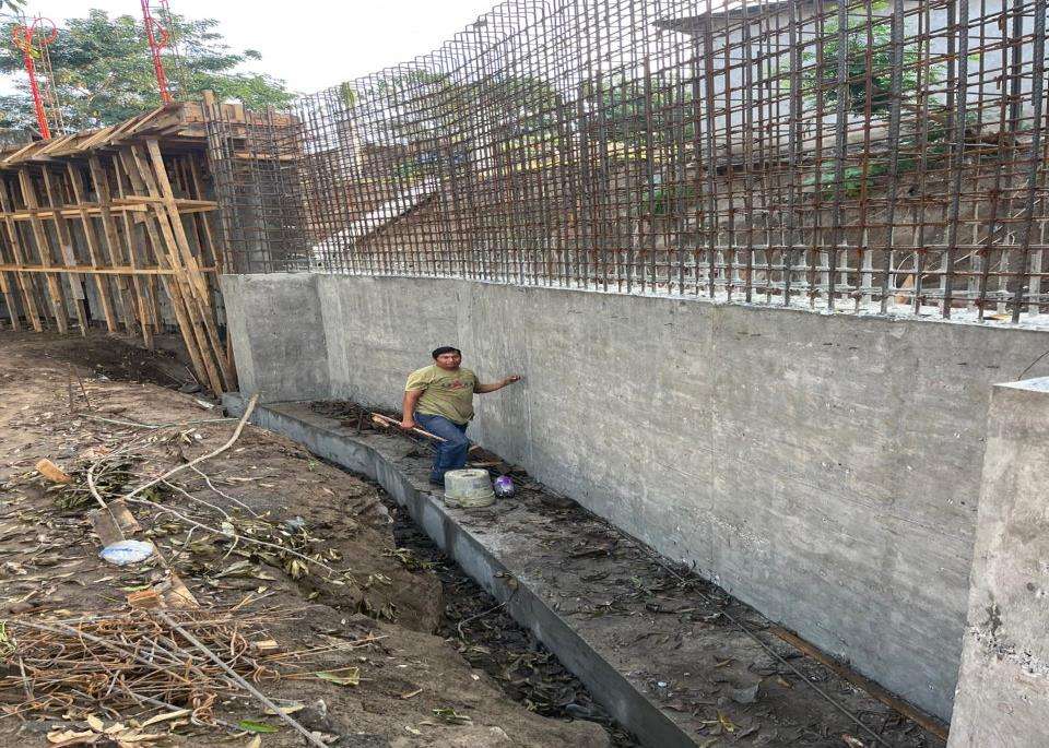 Colado del muro, sección 2