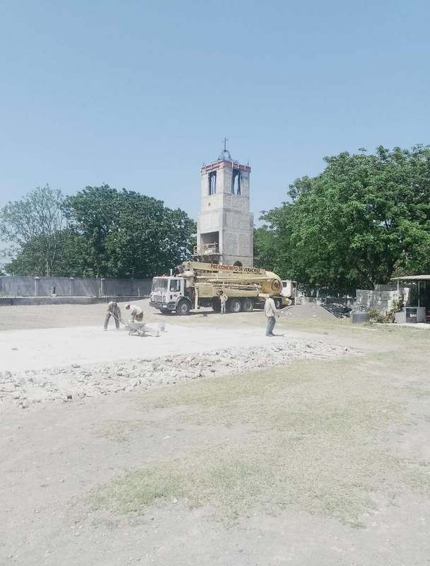 Colado de la losa del campanario
